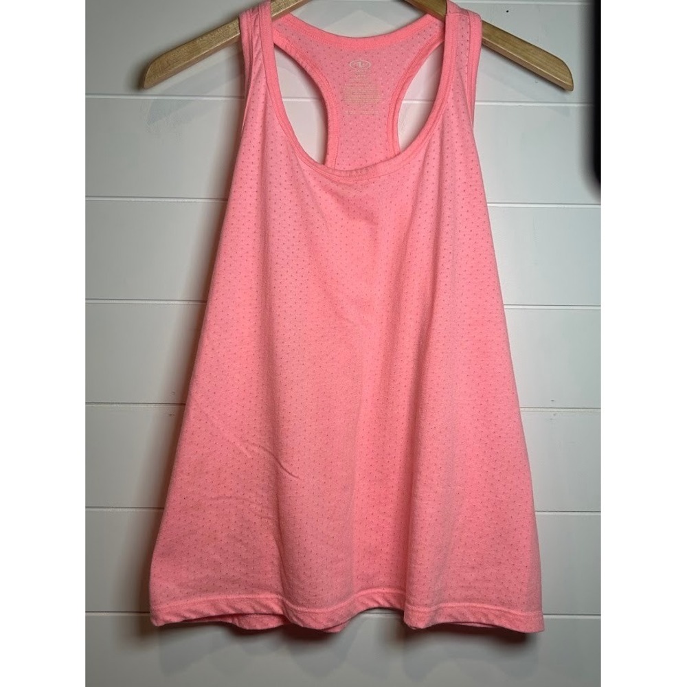 Athletic Works Tank Top Racerback Sleeveless Activewear Top Coral S/CH (4-6)